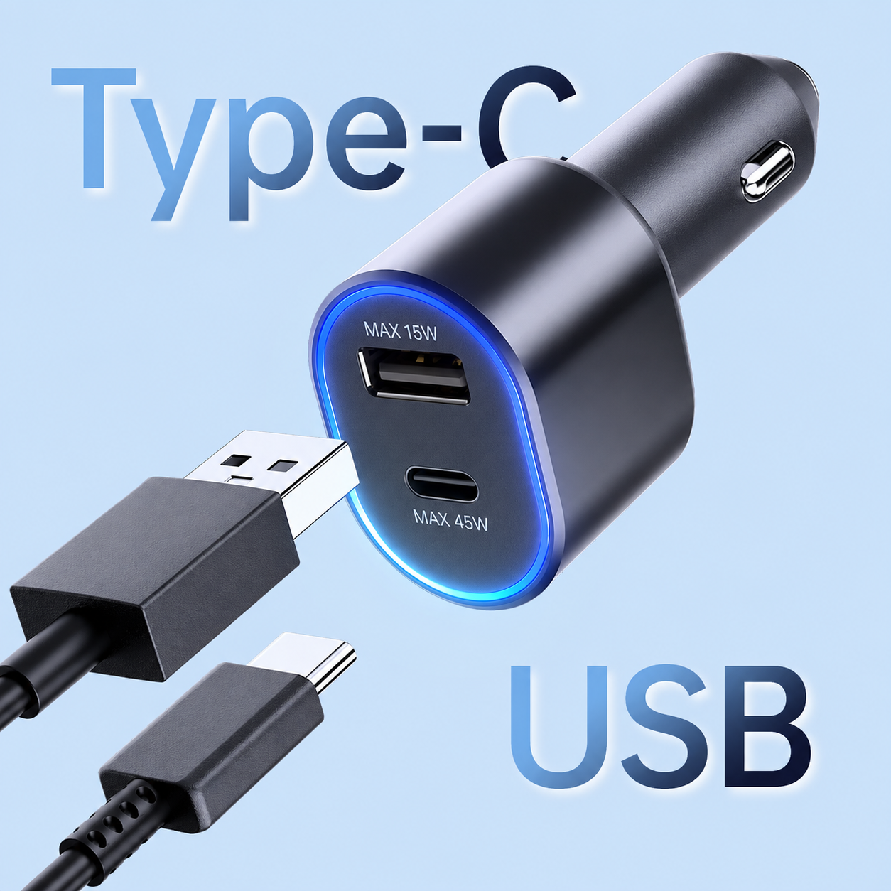 60W USB-C Fast Car Charger