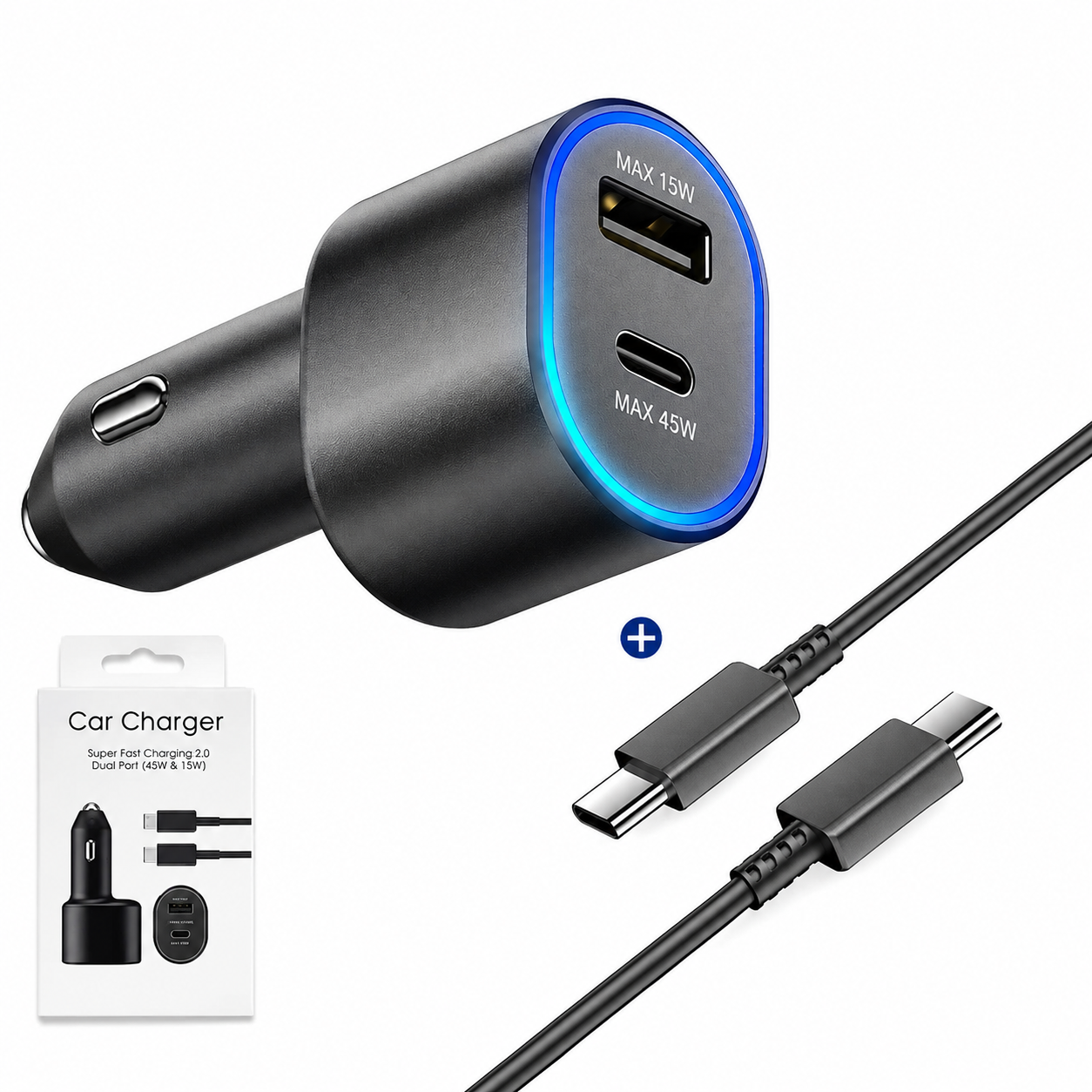 60W USB-C Fast Car Charger
