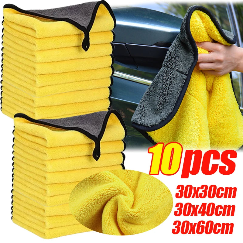 Microfiber Car Cleaning Cloths (10-Pack)
